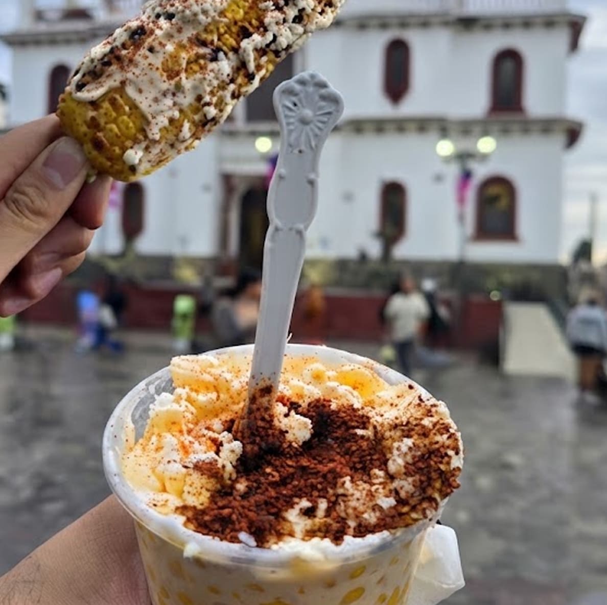 Elote cocido y esquite Mazamitla